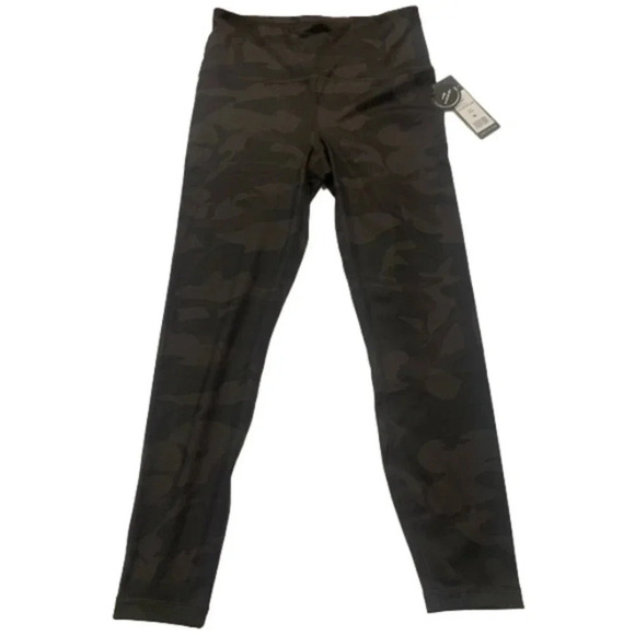 YOGALICIOUS LUX HI RISE ANKLE LENGTH CAMO OLIVE COMBO SIZE M - Picture 1 of 7